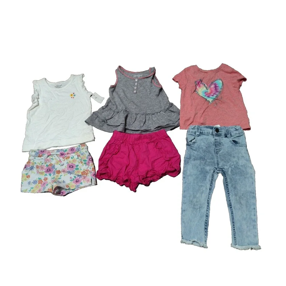EUC HUGE Lot of Baby Girls SUMMER Clothes 15‎ Pieces Size 18 Months